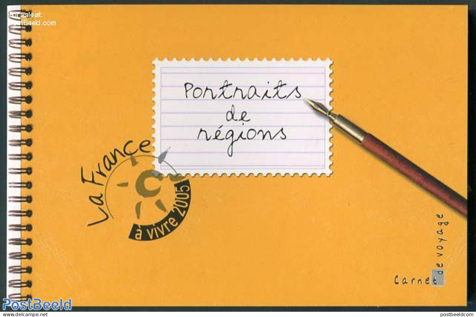 France 2005 Regions Prestige Booklet (yellow), Mint NH, Health - Performance Art - Sport - Various - Food & Drink - Mu.. - Unused Stamps