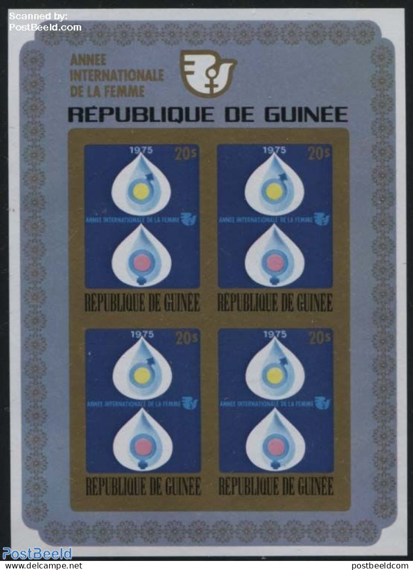 Guinea, Republic 1976 Int. Womens Year S/s, Imperforated, Mint NH, History - Women - Sin Clasificación