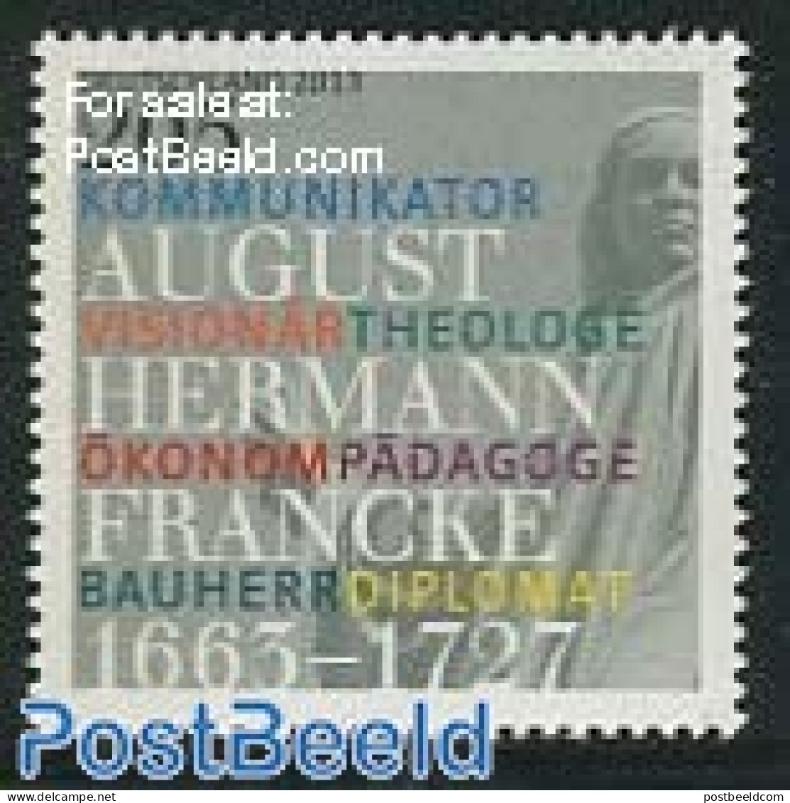 Germany, Federal Republic 2013 August Hermann Francke 1v, Mint NH - Unused Stamps