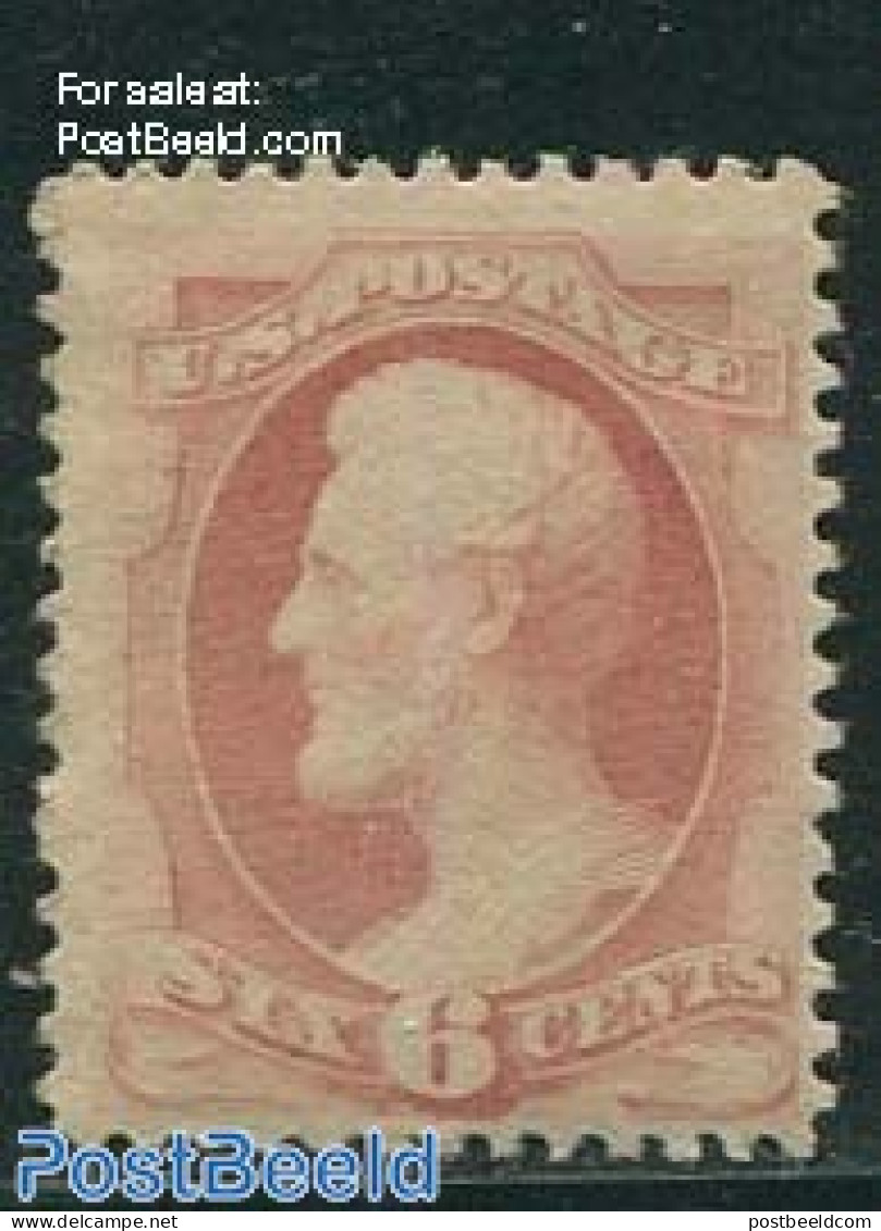 United States Of America 1870 6c Carmine, MNH, Mint NH - Nuevos