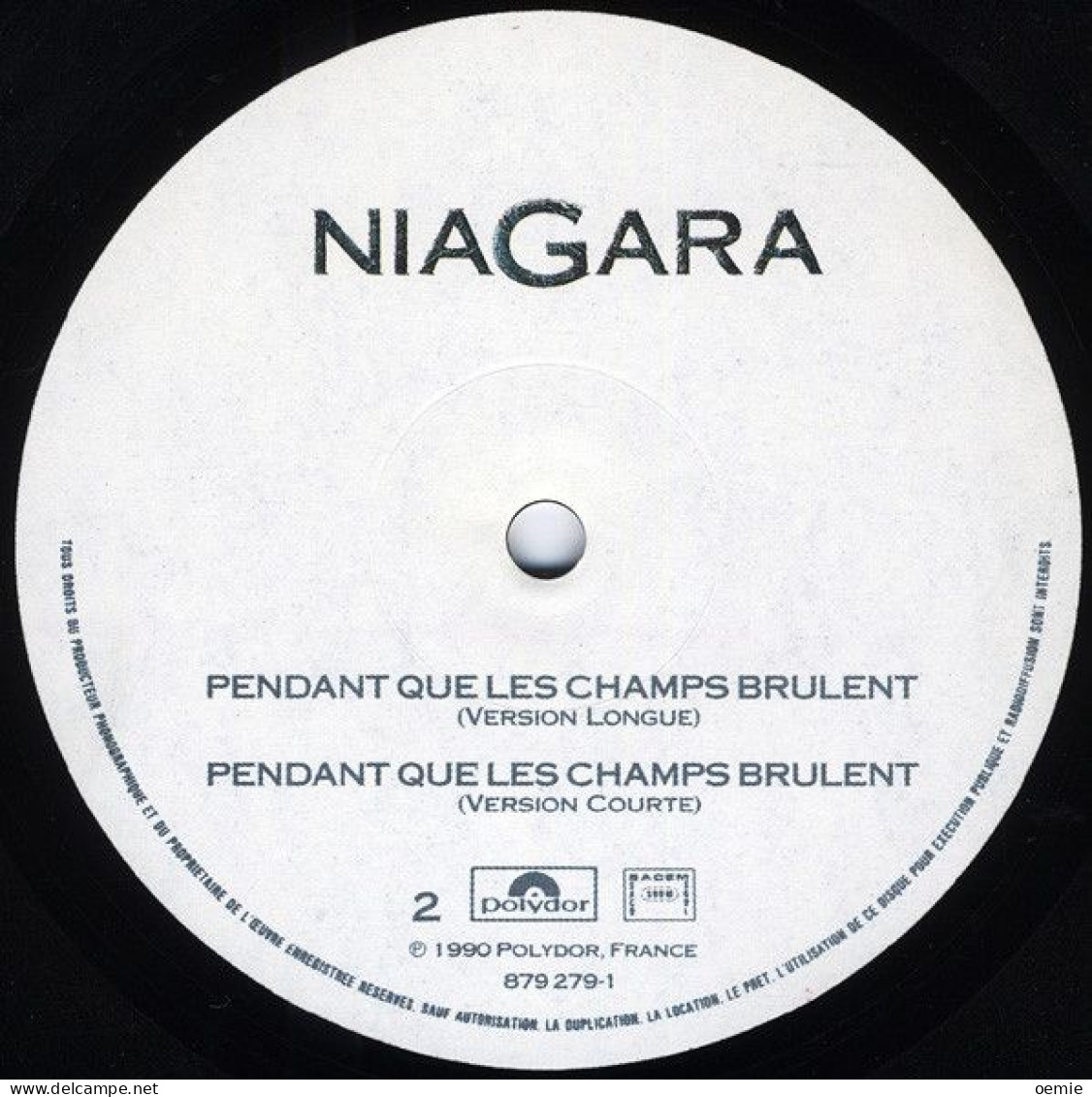 NIAGARA   PENDANT QUE LES CHAMPS BRULENT - 45 Rpm - Maxi-Singles