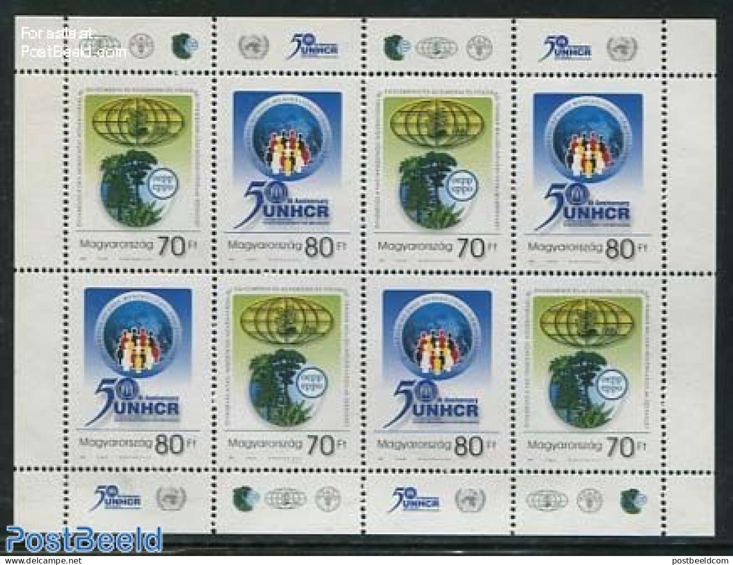 Hungary 2001 50 Year UNHCR M/s, Mint NH - Unused Stamps