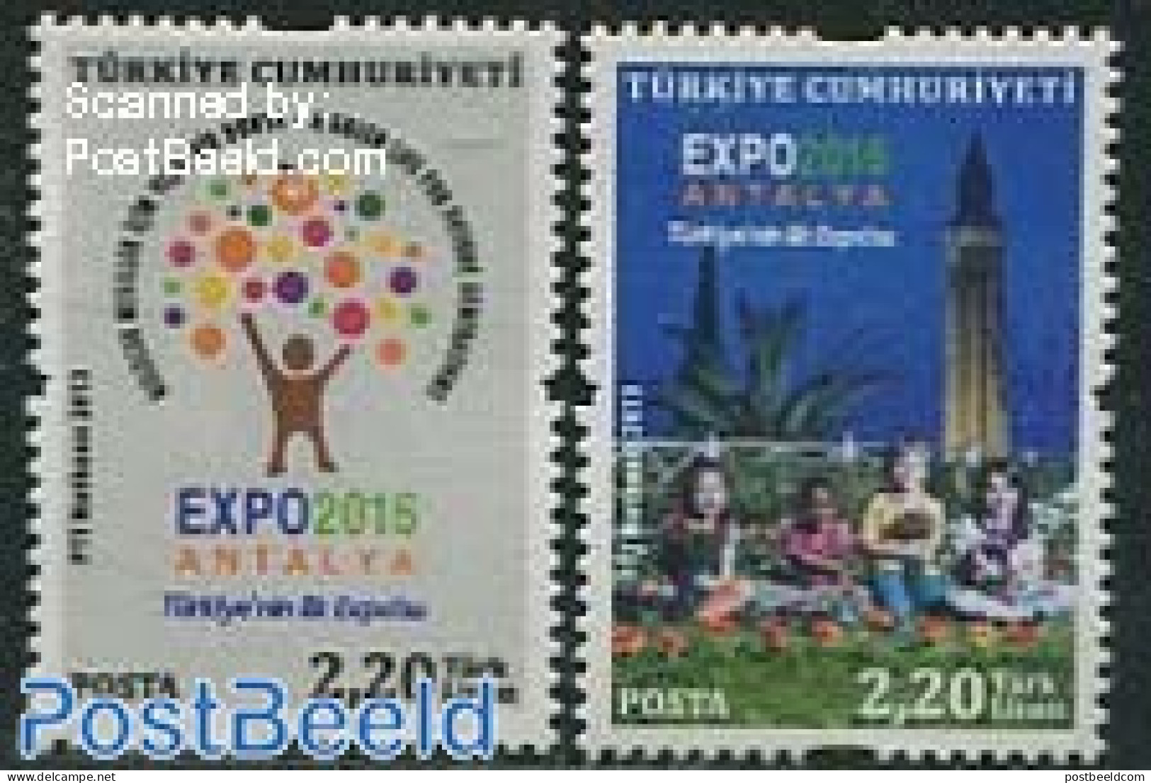 Türkiye 2013 Expo 2016 Antalya 2v, Mint NH, Various - World Expositions - Sonstige & Ohne Zuordnung