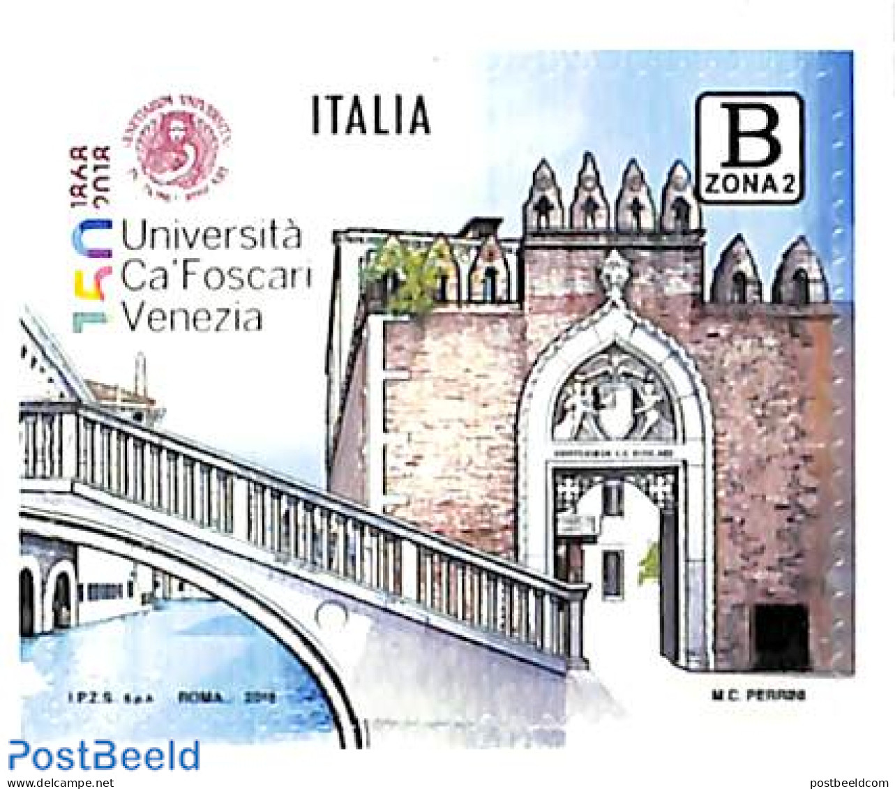 Italy 2018 University Ca'Foscari Venezia 1v S-a, Mint NH, Science - Education - Art - Bridges And Tunnels - Other & Unclassified