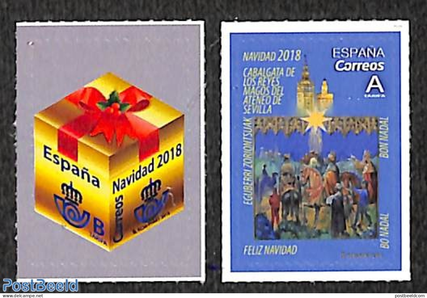 Spain 2018 Christmas 2v S-a, Mint NH, Religion - Christmas - Unused Stamps
