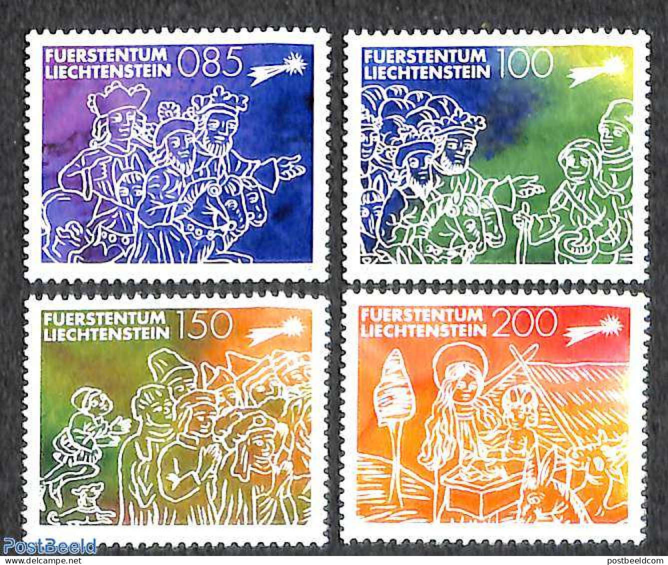 Liechtenstein 2018 Christmas 4v S-a, Mint NH, Religion - Christmas - Unused Stamps