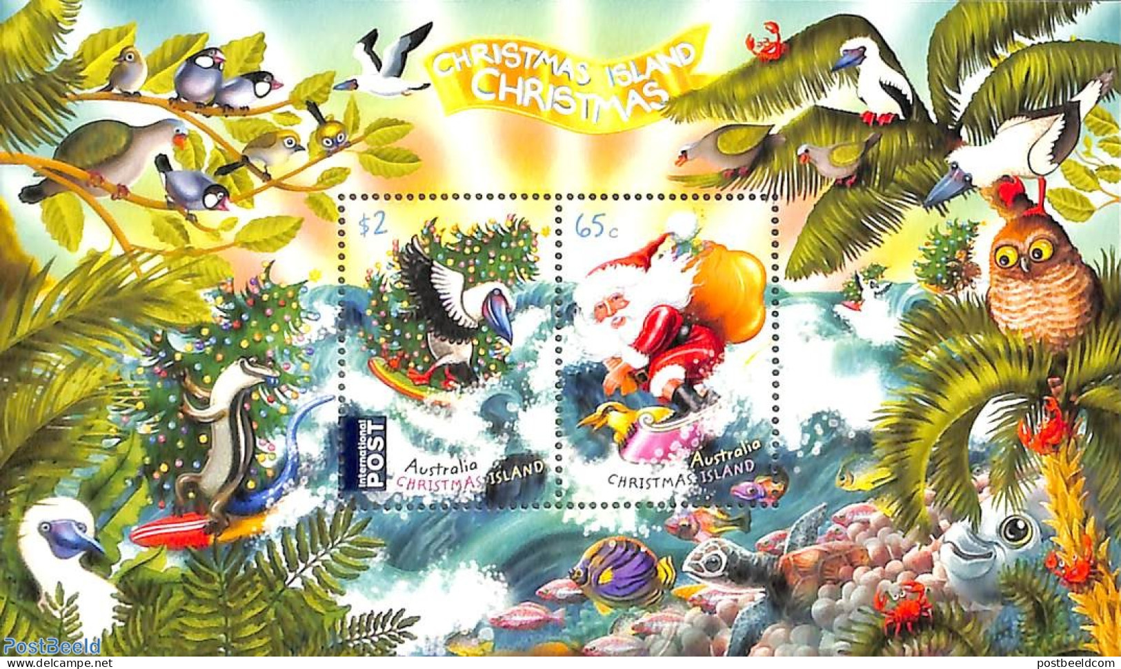 Christmas Islands 2018 Christmas S/s, Mint NH, Nature - Religion - Transport - Birds - Turtles - Christmas - Traffic S.. - Noël