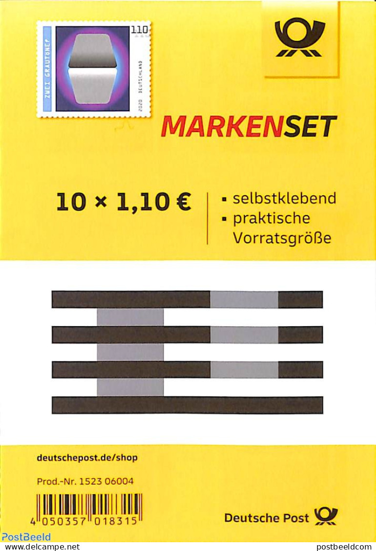 Germany, Federal Republic 2020 Optical Illusions Booklet S-a, Mint NH, Stamp Booklets - Nuovi