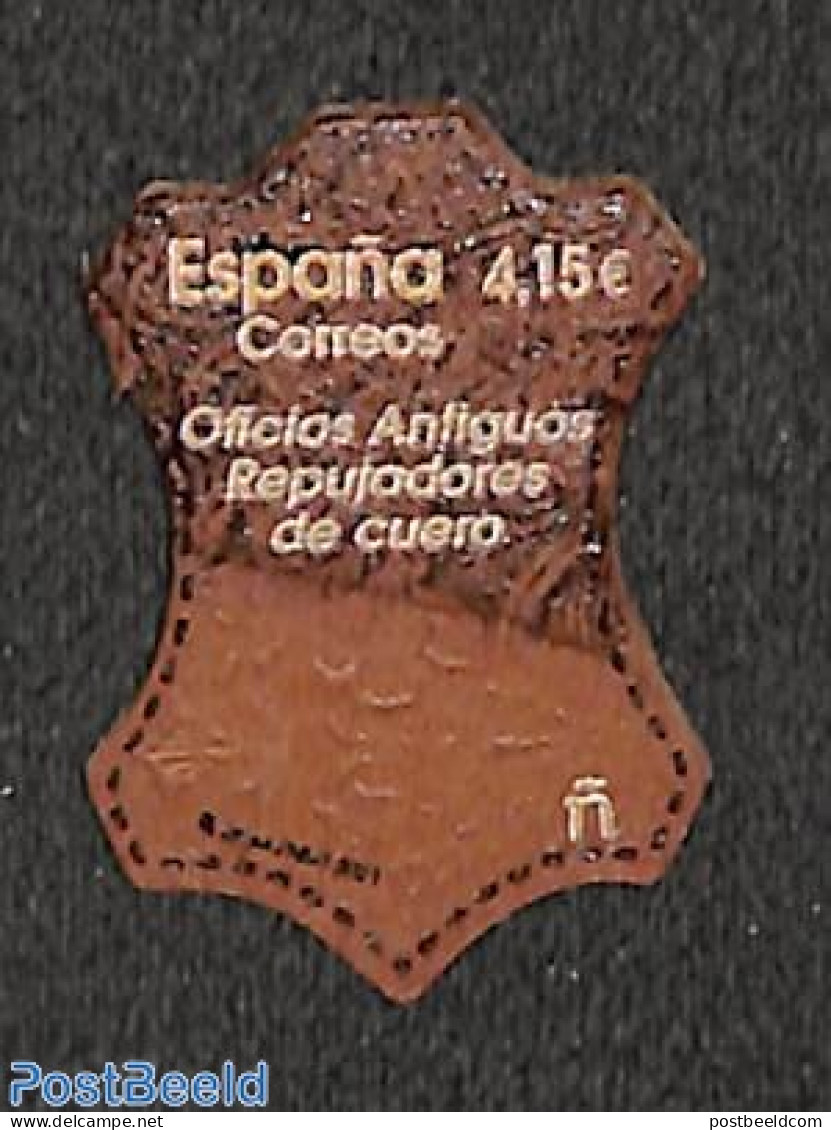 Spain 2021 Leather Industry 1v (real Leather), Mint NH, Various - Other Material Than Paper - Art - Fashion - Unused Stamps
