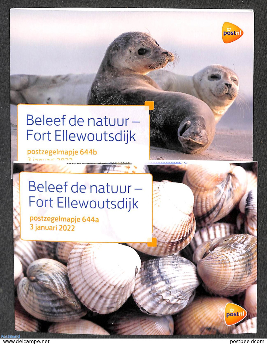 Netherlands 2022 Nature 10v, Presentation Pack 644a+b, Mint NH - Carnets Et Roulettes
