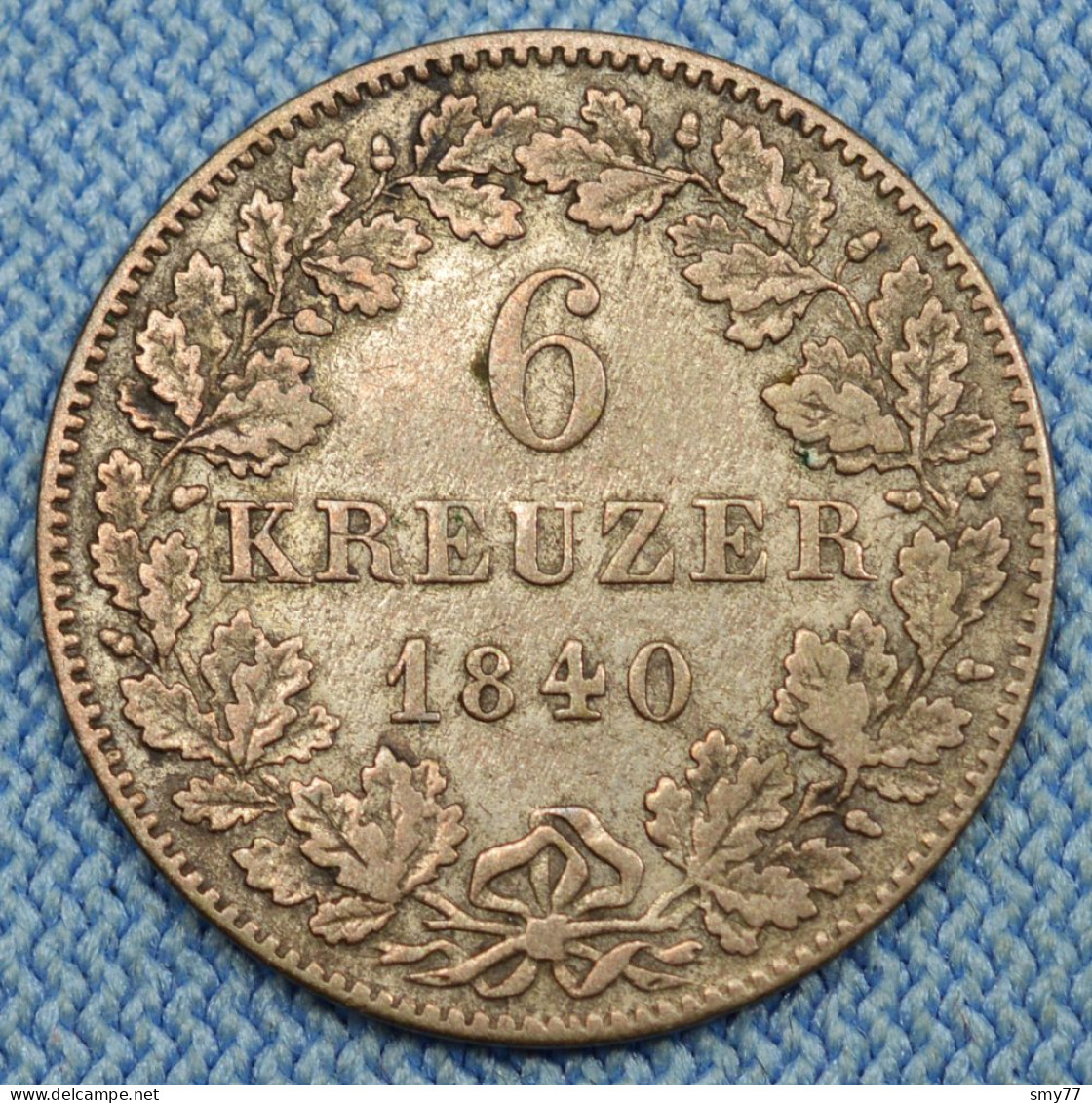 Schwarzburg Rudolstadt • 6 Kreuzer 1840 • Friedrich Günther • Saalfeld • [24-743] - Autres & Non Classés