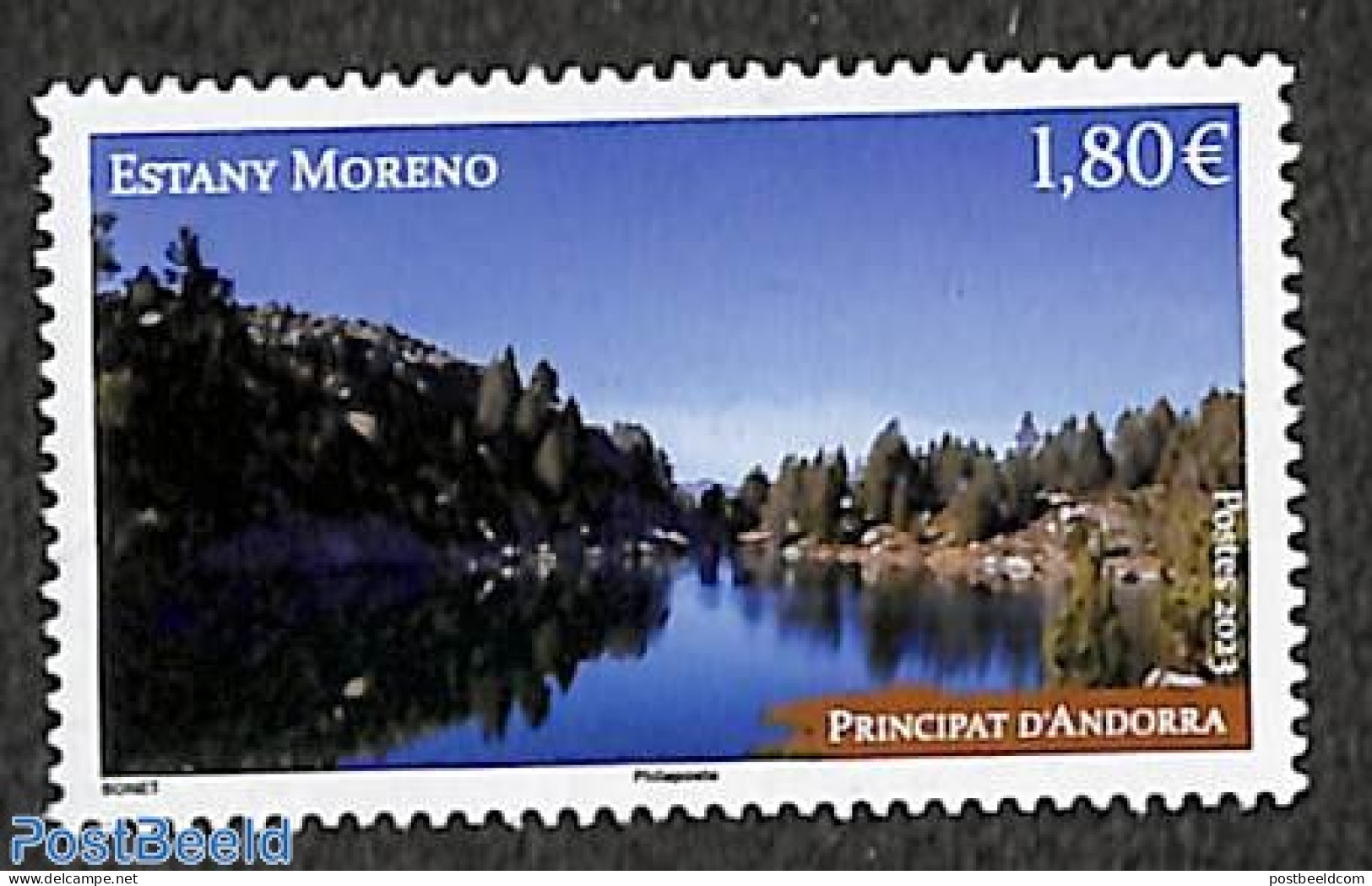 Andorra, French Post 2023 Estany Moreno 1v, Mint NH - Ongebruikt