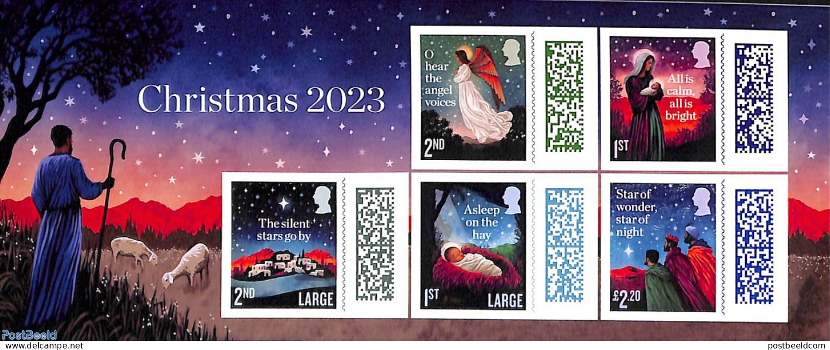 Great Britain 2023 Christmas S/s S-a, Mint NH, Religion - Christmas - Unused Stamps