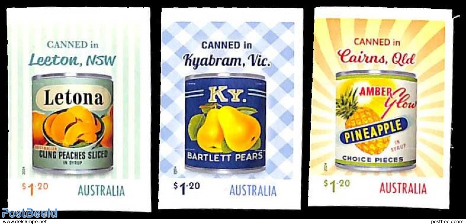 Australia 2024 Fruit Labels 3v S-a, Mint NH, Nature - Fruit - Ungebraucht