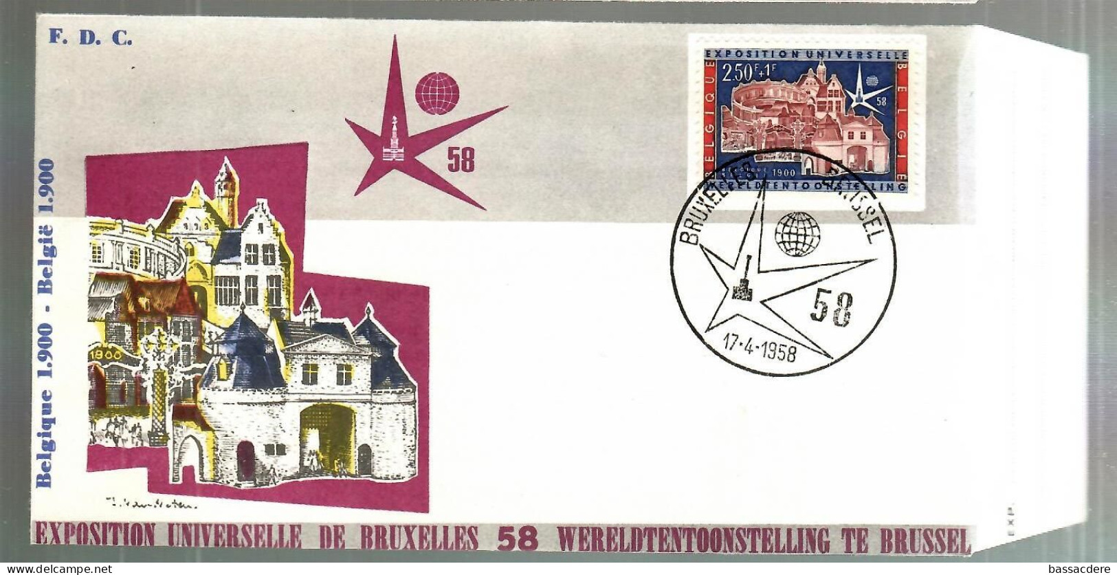 80037 -  EXPOSITION UNIVERSELLE  BRUXELLES - 1958 – Bruxelles (Belgio)