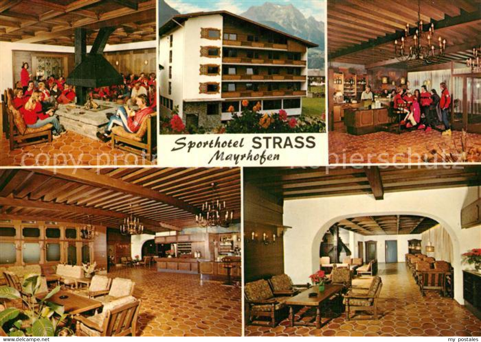 73588142 Mayrhofen Zillertal Sporthotel Strass Foyer Rezeption Kaminzimmer Mayrh - Sonstige & Ohne Zuordnung