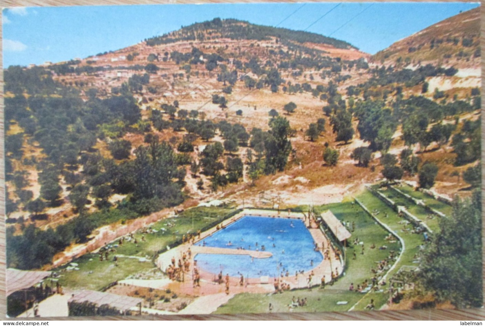 ISRAEL SAFAD SAFED ARTISTS TOWN SWIMMING POOL CNAAN MOUNT CP PC POSTCARD CARTOLINA ANSICHTSKARTE CARTE POSTALE CARD PC - Israel