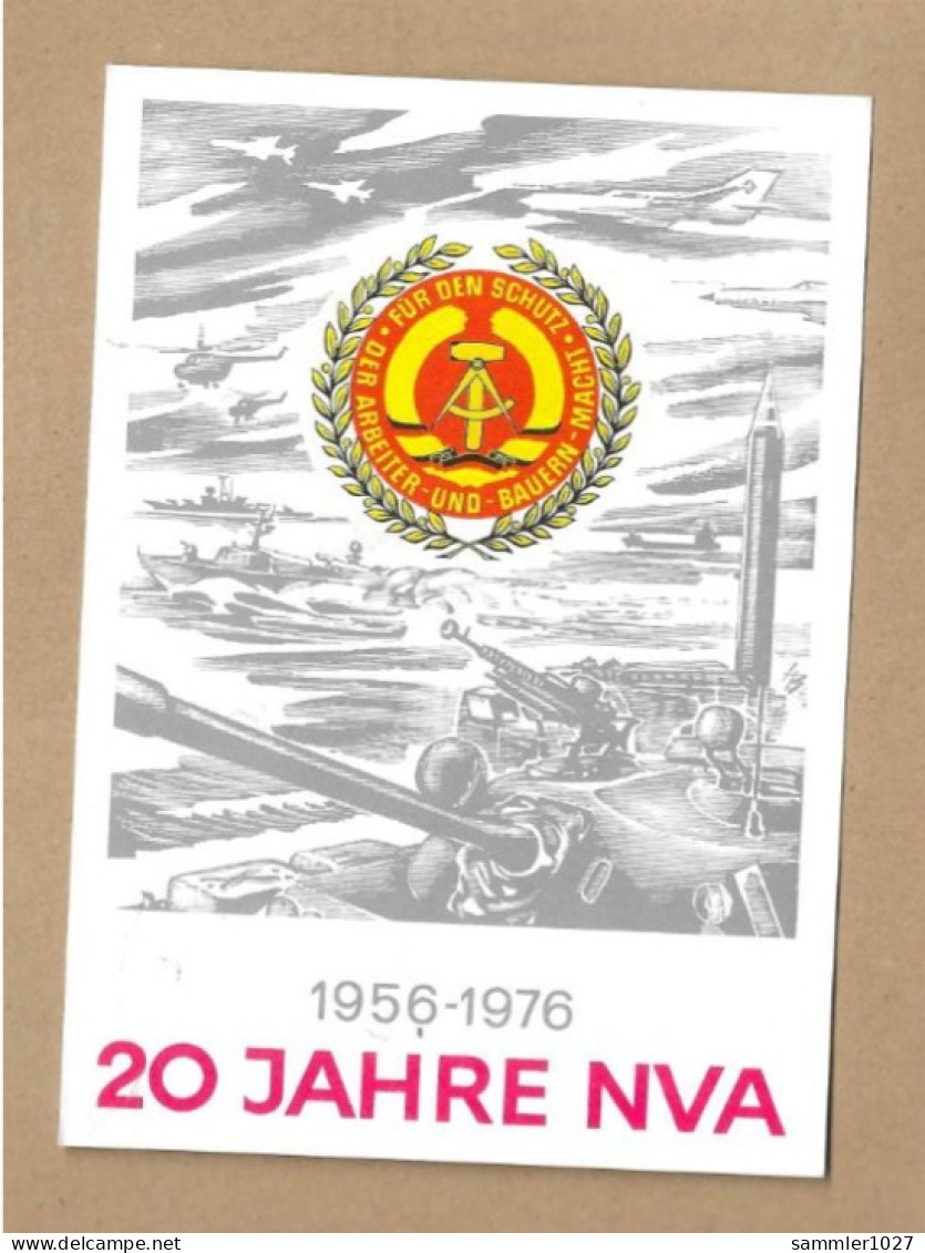 Los Vom 04.05 Sammlerkarte 20 Jahre NVA Mit Sonderstempel - Lettres & Documents