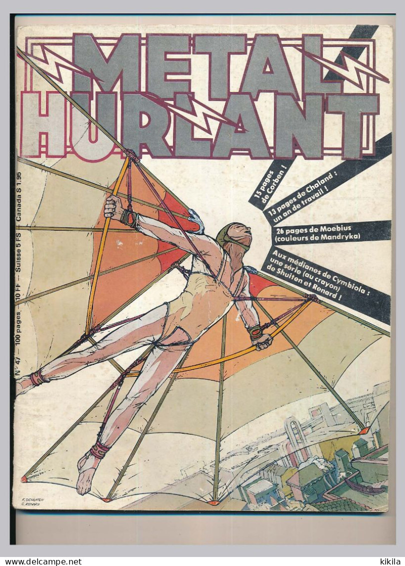 METAL HURLANT N°47 Janvier 1980 Lob, Pichard - Everybody - Moebius, Schuiten, Montellier, Druillet, Chaland, Staline,... - Métal Hurlant