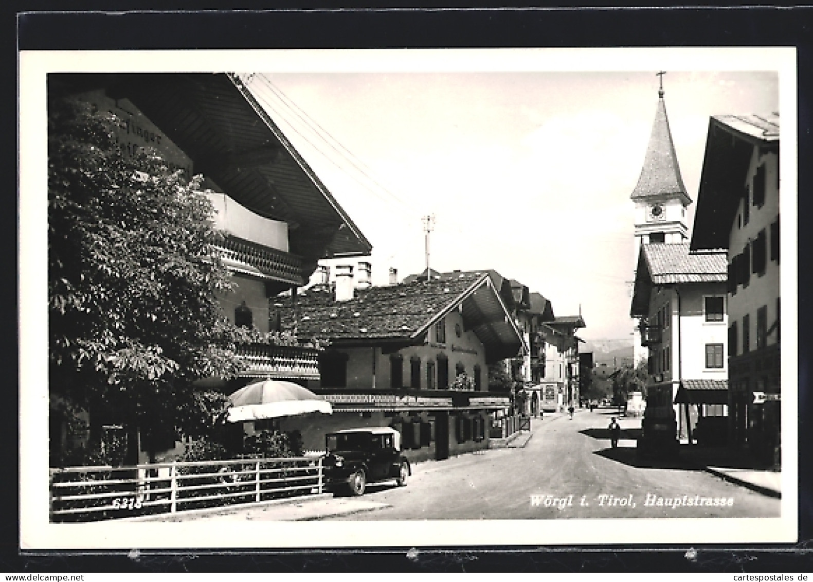 AK Wörgl In Tirol, Hauptstrasse Mit Kirche  - Otros & Sin Clasificación