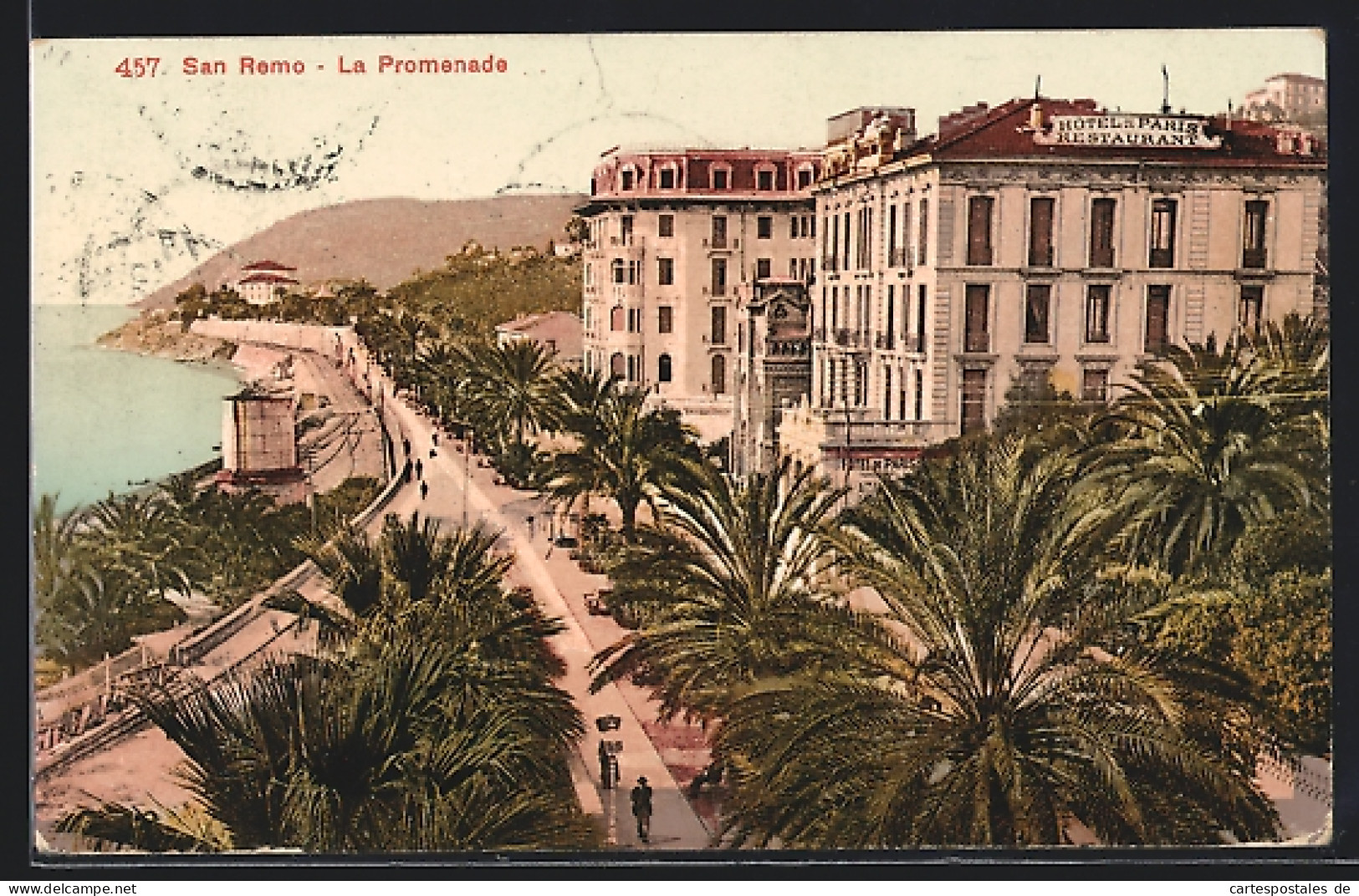 Cartolina San Remo, La Promenade  - San Remo