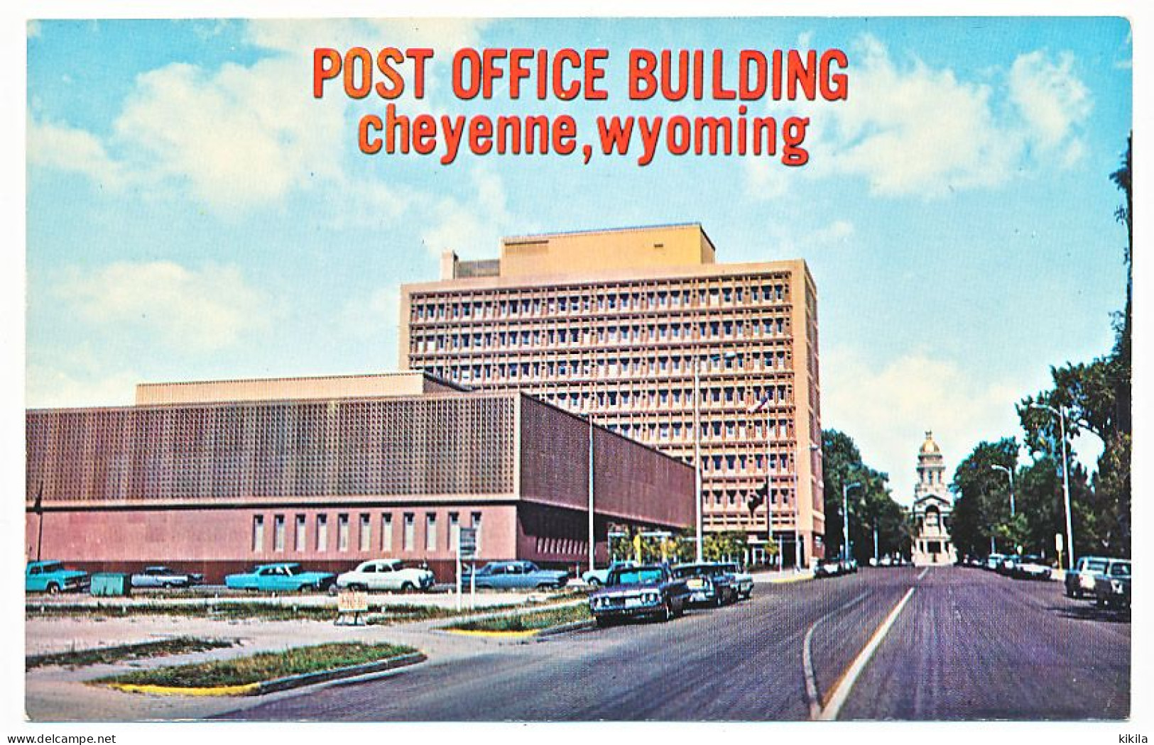 CPSM 9 X 14 Etats Unis USA (86) Wyoming CHEYENNE Post Office Building   Wyoming State Capitol - Cheyenne