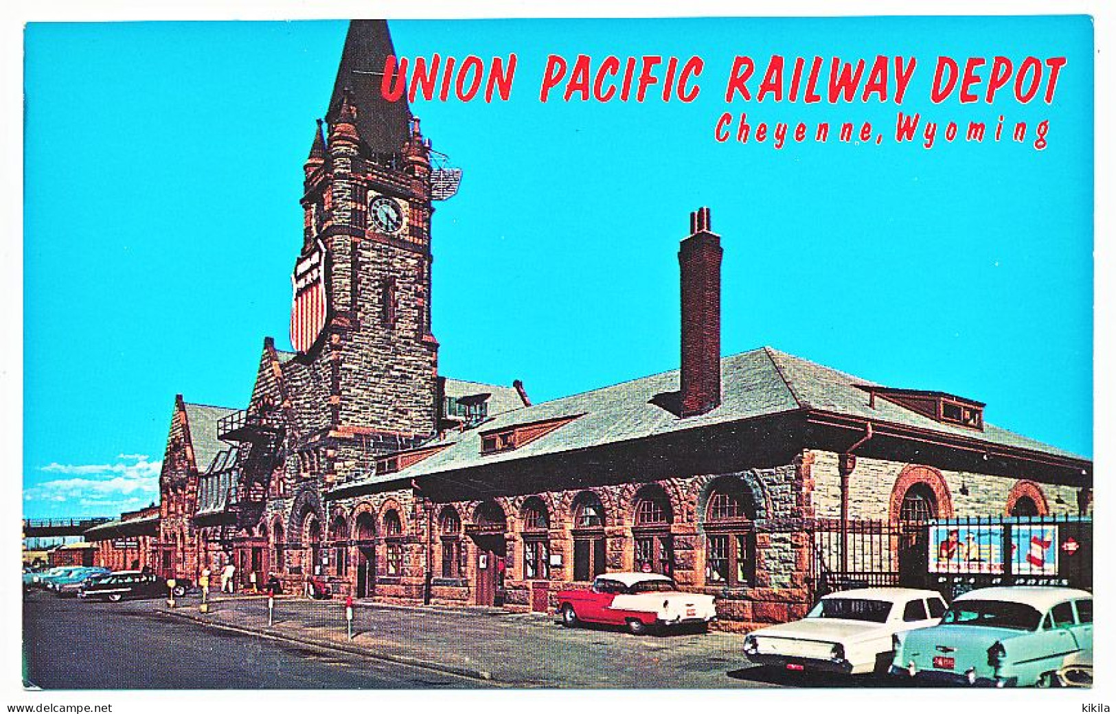 CPSM 9 X 14 Etats Unis USA (85) Wyoming CHEYENNE Union Pacific Railway Depot - Cheyenne