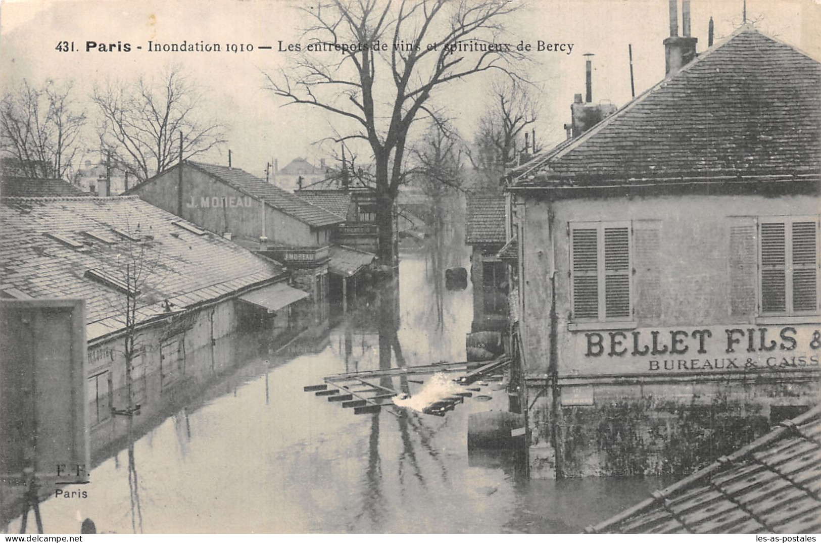75 PARIS INONDATION SPIRITUEUX DE BERCY - Inondations De 1910