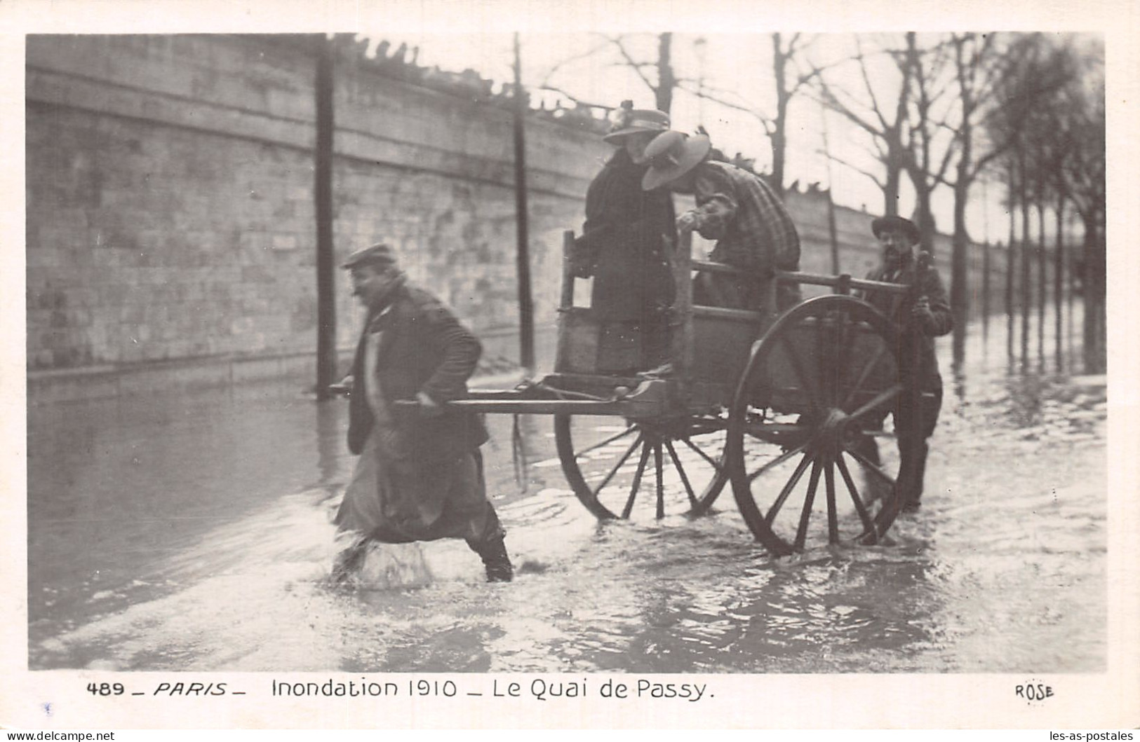 75 PARIS INONDATION 1910 LE QUAI PASSY - Überschwemmung 1910