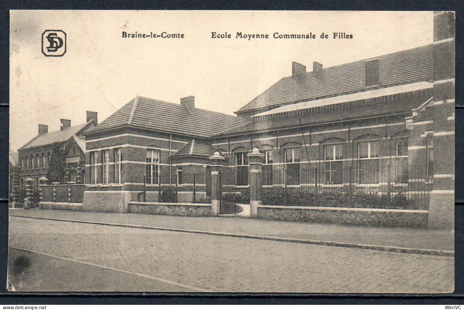 Feldpostkarte Braine Le Comte Met Stempel Deutsche Feldpost + Bahnhof 's Graven - Brakel  - 20.10.18 - Army: German