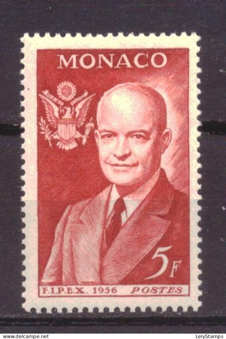 Monaco Mi. 530 Yv. 447 MNH ** Dwight Eisenhower (1956) - Unused Stamps