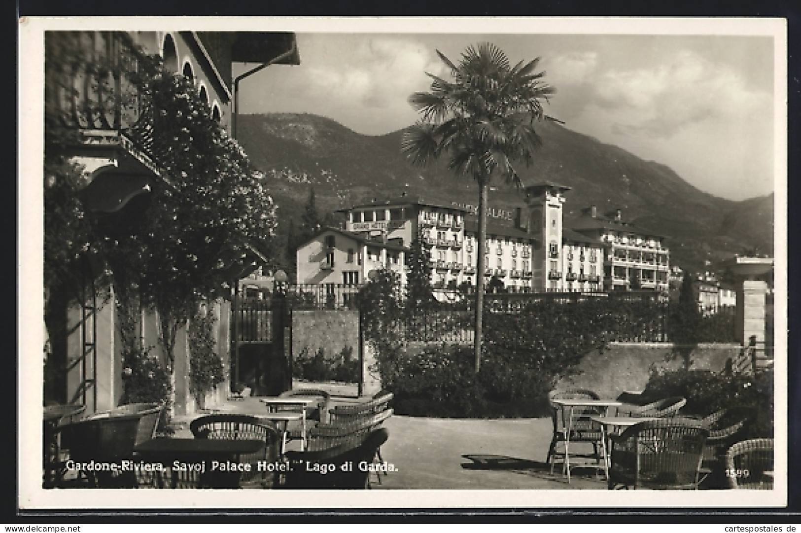 Cartolina Gardone-Riviera /Lago Di Garda, Savoj Palace Hotel  - Sonstige & Ohne Zuordnung