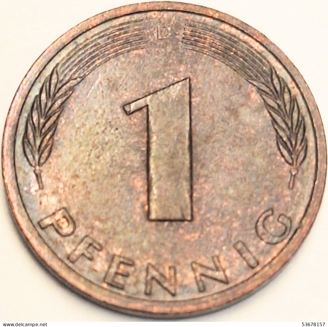 Germany Federal Republic - Pfennig 1982 D, KM# 105 (#4486) - 1 Pfennig