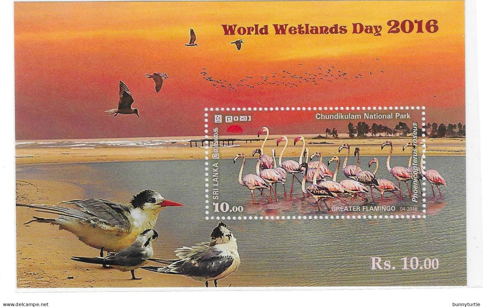 Sri Lanka 2016 Wetlands Day Duck Flamingo Birds 2 S/S MNH 2 Scans - Sri Lanka (Ceylon) (1948-...)