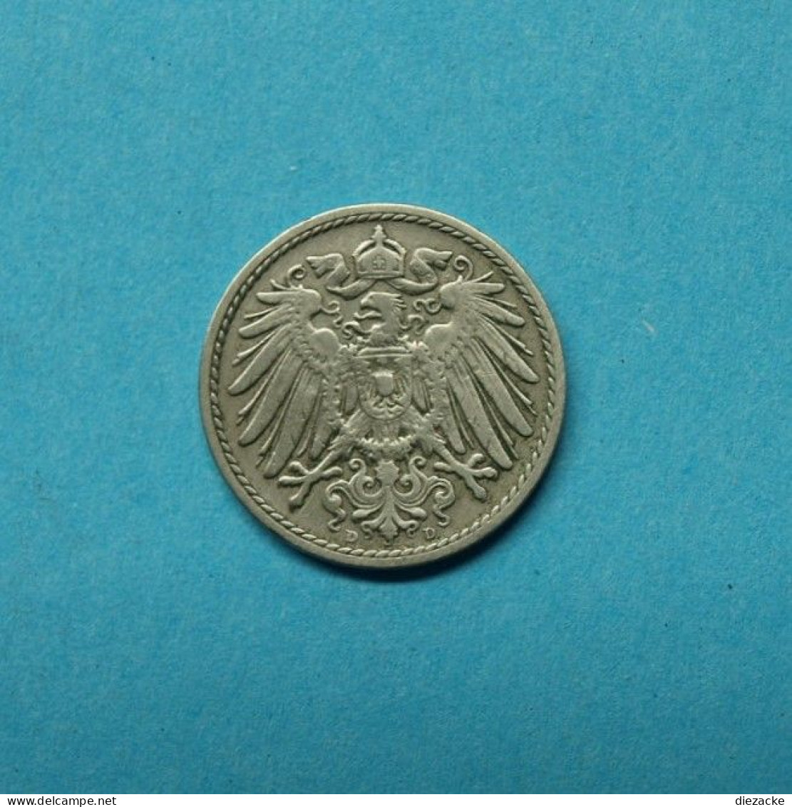 Deutsches Reich 1902 D 5 Pfennig Großer Adler (M4829 - Altri & Non Classificati