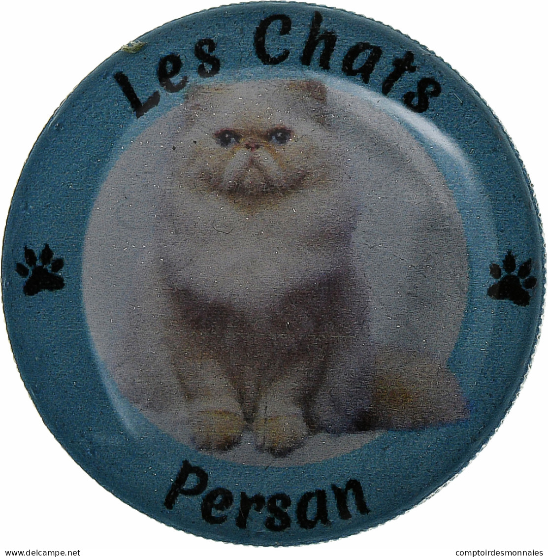 France, Jeton, Les Chats - Persan, Nickel, TTB - Andere & Zonder Classificatie