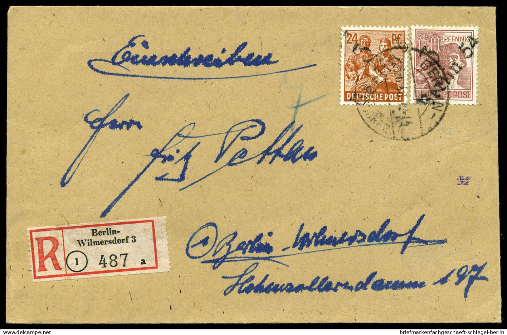 Berlin Vorläufer, 1948, 174 I, A179 I, Brief - Sonstige & Ohne Zuordnung