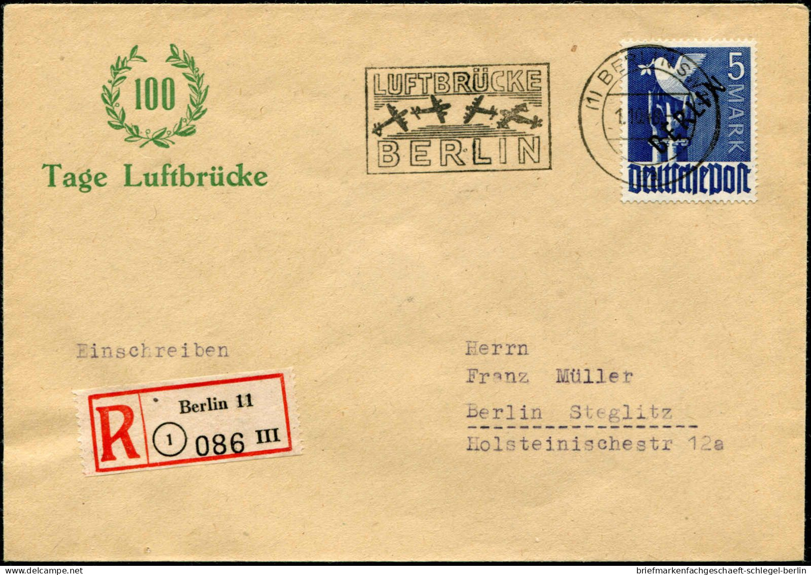 Berlin, 1948, 1-20, Brief - Autres & Non Classés