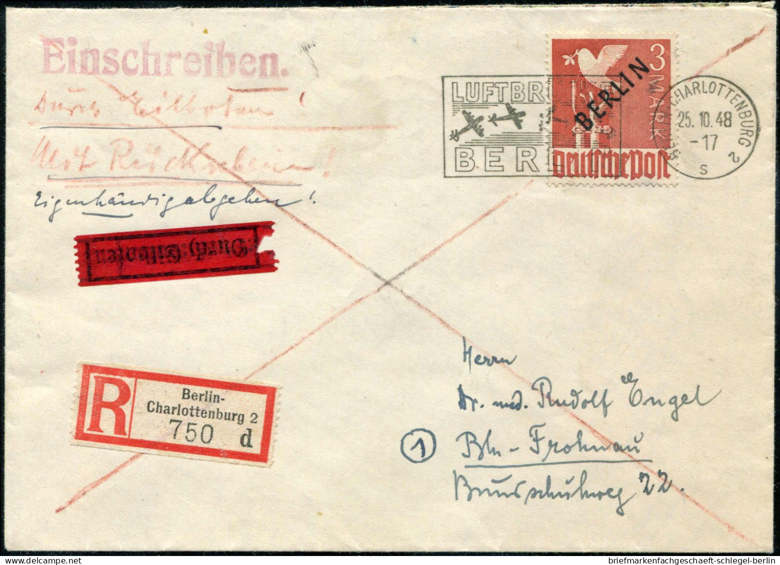 Berlin, 1948, 1-20, Brief - Altri & Non Classificati