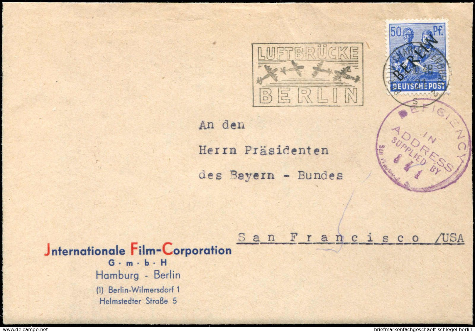 Berlin, 1948, 1-20, Brief