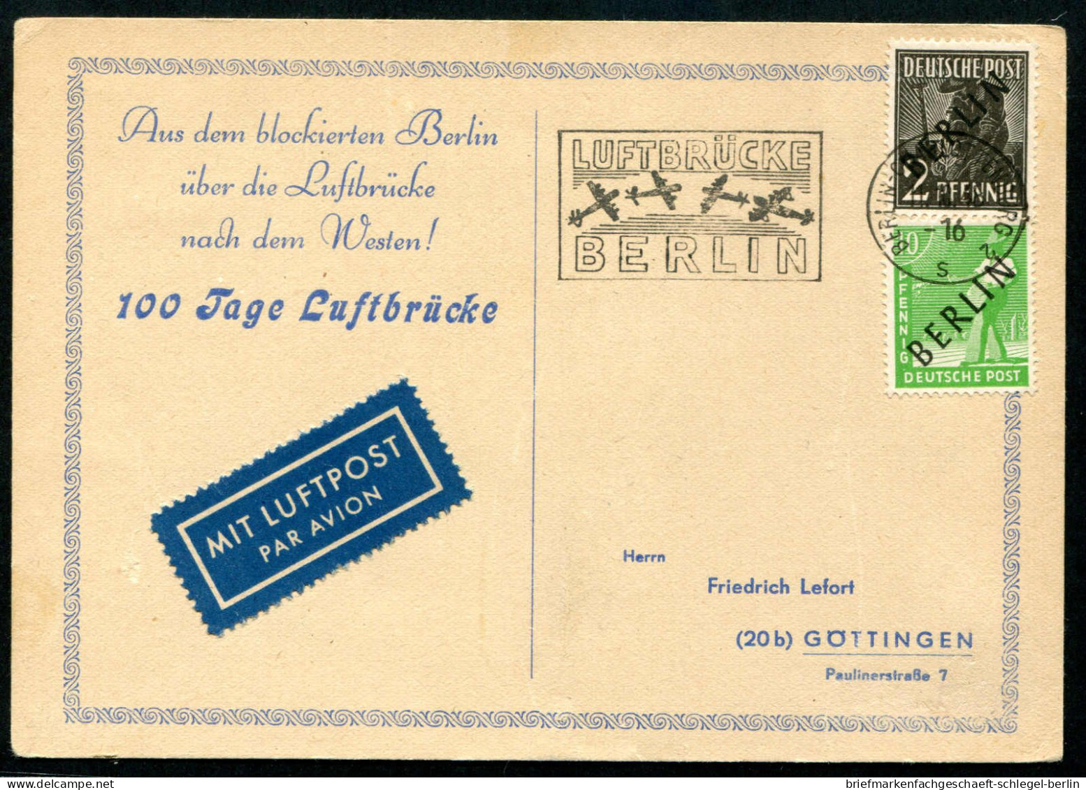 Berlin, 1948, 1-20, Brief