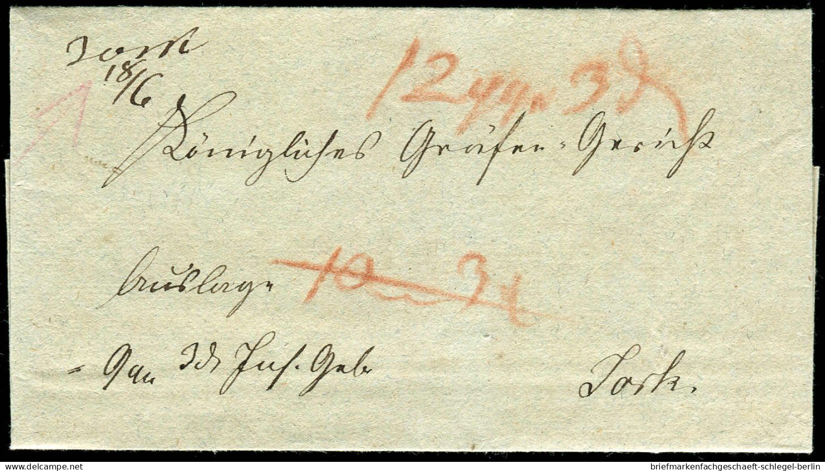 Altdeutschland Hannover, 1850, Brief - Hannover