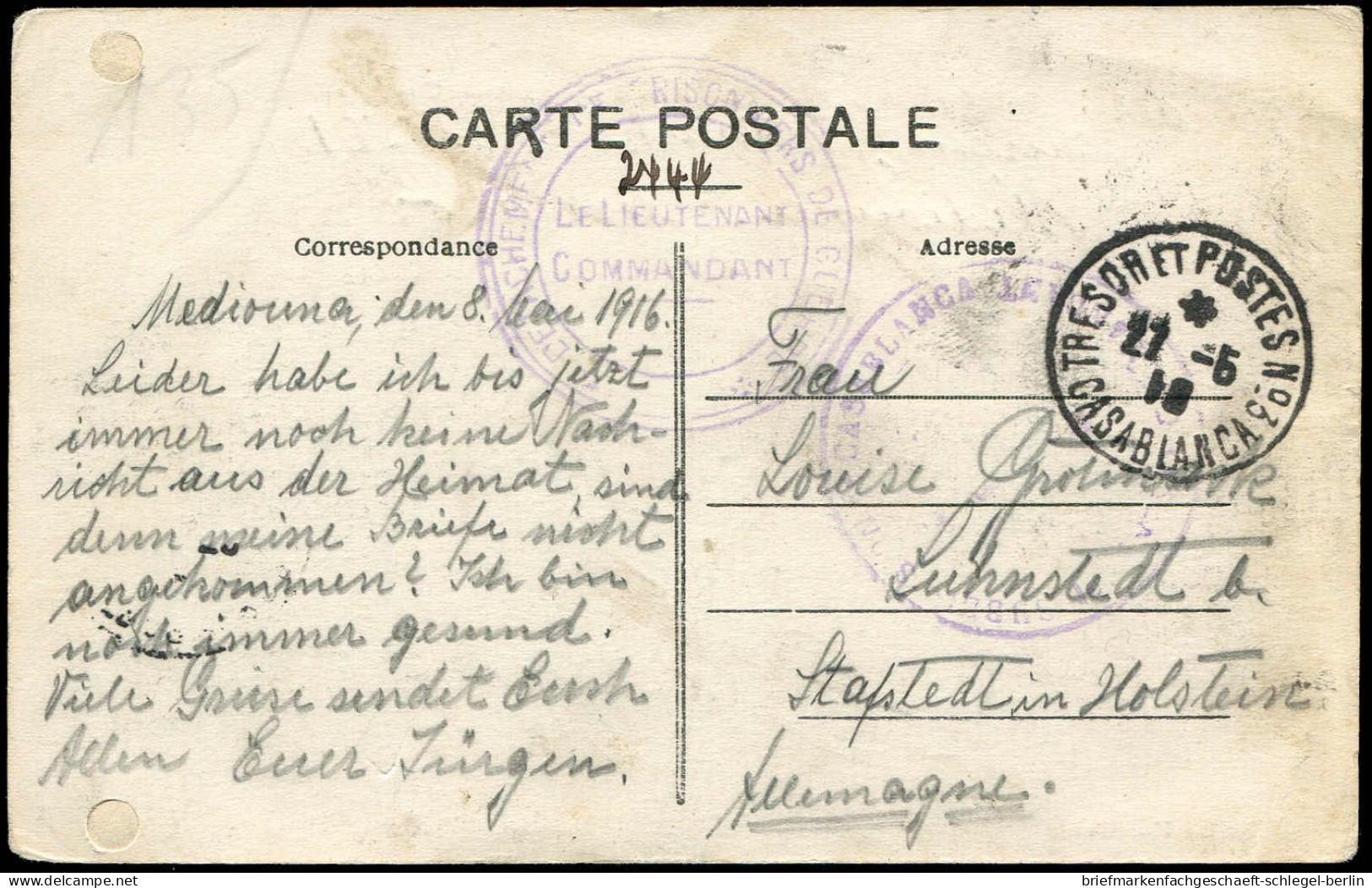 Deutsche Kolonien Kamerun, 1916, Brief - Cameroun