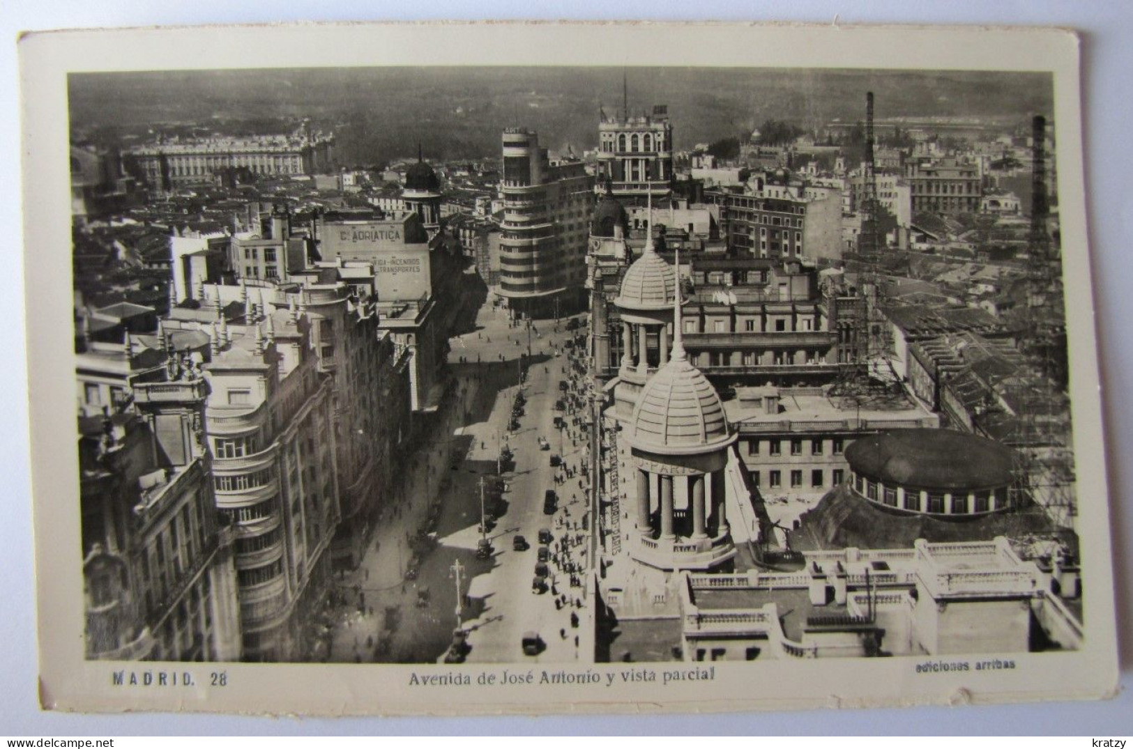 ESPAGNE - MADRID - Avenida De José Antonio - 1949 - Madrid