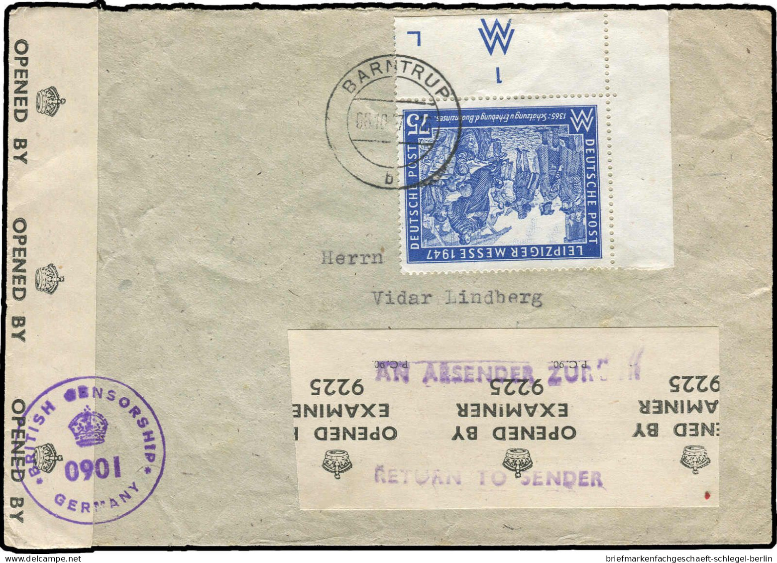 Gemeinschaftsausgaben, 1947, 966, Brief - Autres & Non Classés
