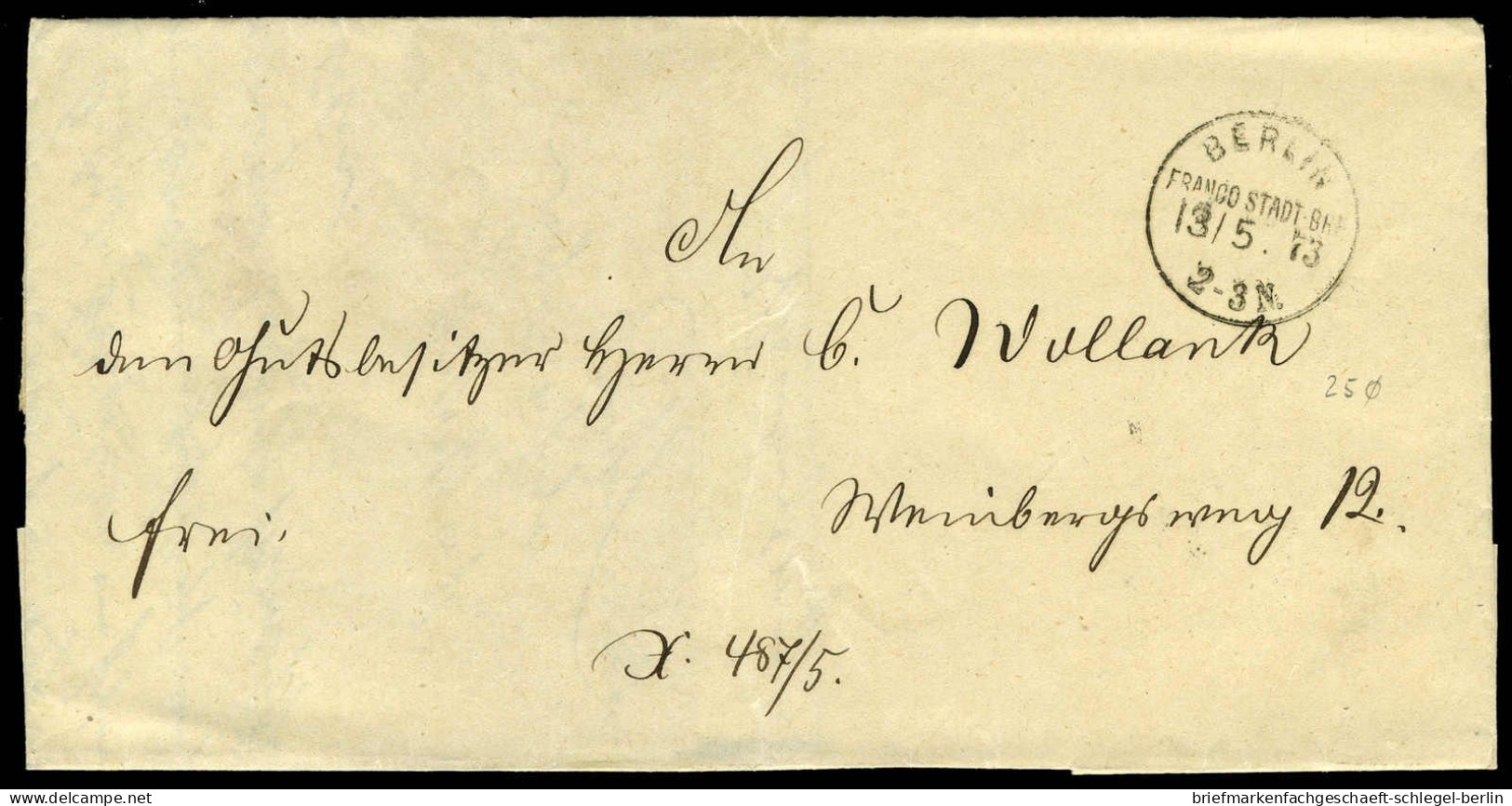 Berliner Postgeschichte, 1861, Brief - Other & Unclassified