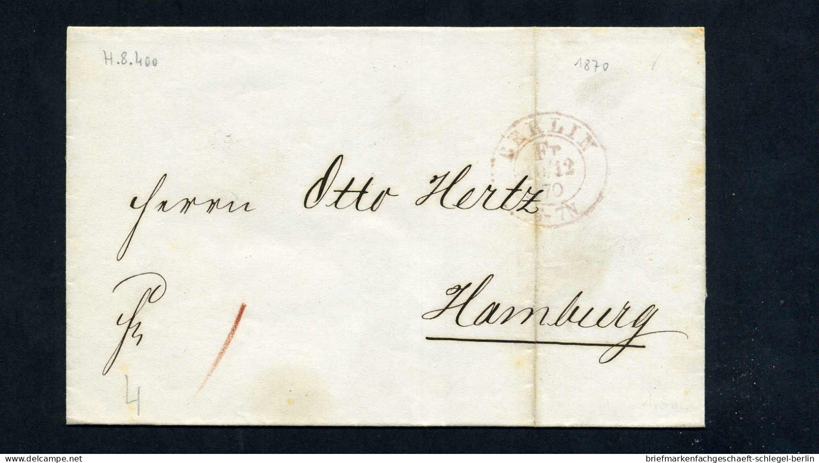 Berliner Postgeschichte, 1864, Brief