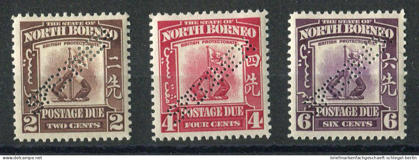 Nordborneo, 1939, P 49-53 Spec., Ungebraucht - Asia (Other)