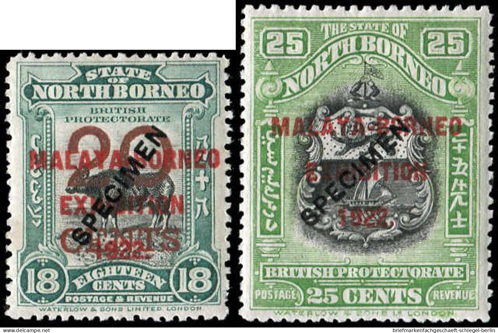 Nordborneo, 1922, A196-O196 SPEC., Ungebraucht - Andere-Azië