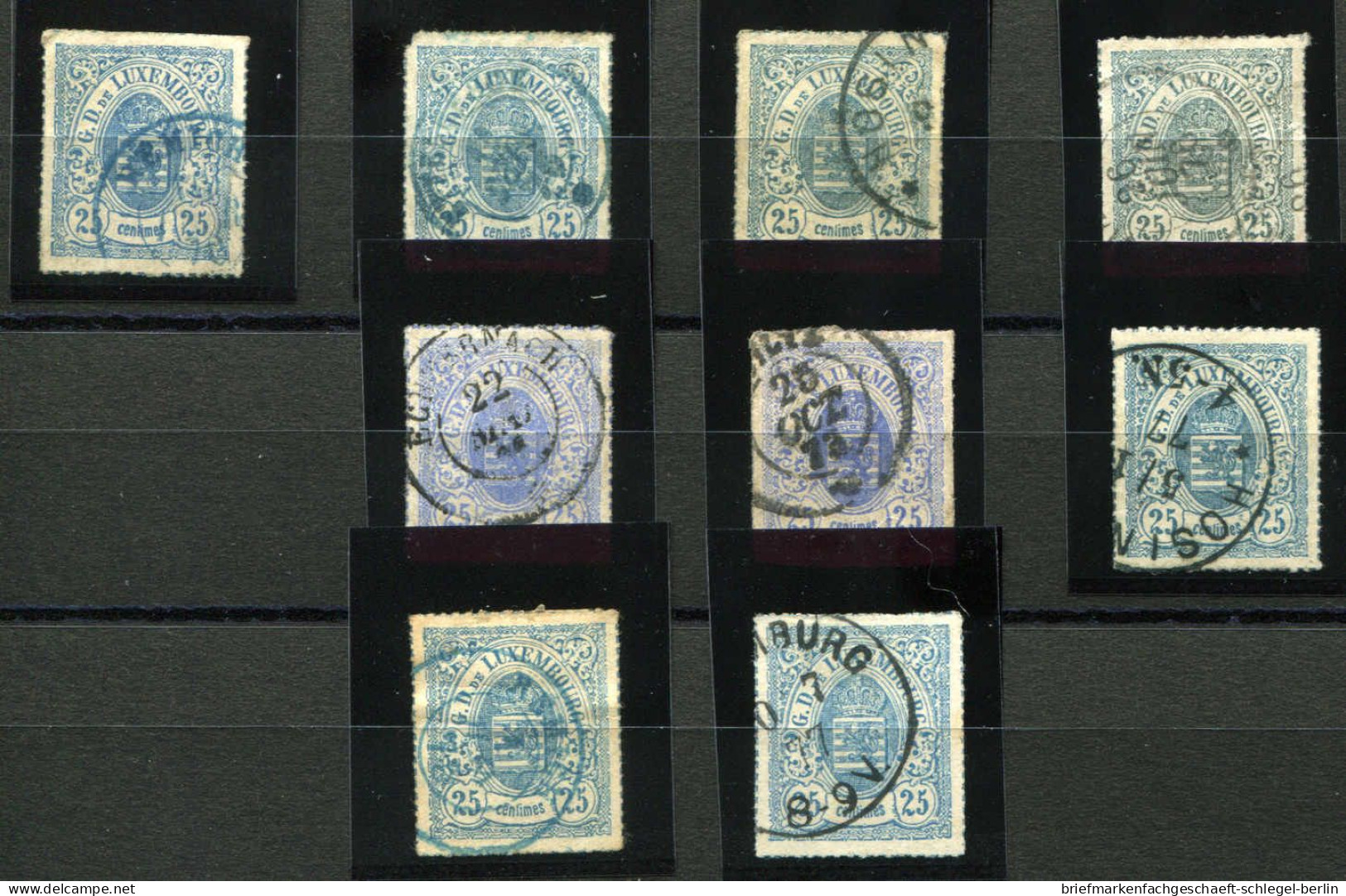 Luxemburg, 1865, 20 (11), Gestempelt - Other & Unclassified